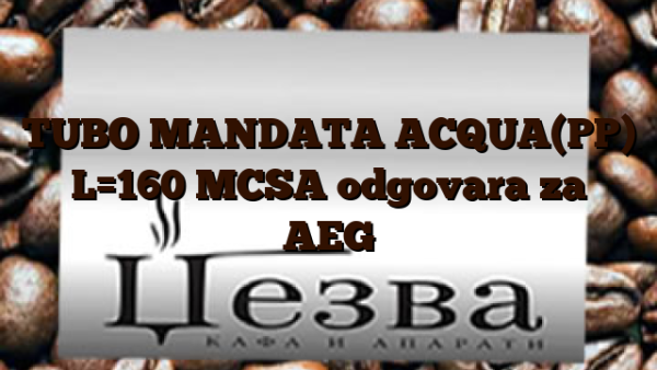 TUBO MANDATA ACQUA(PP) L=160 MCSA  odgovara za AEG