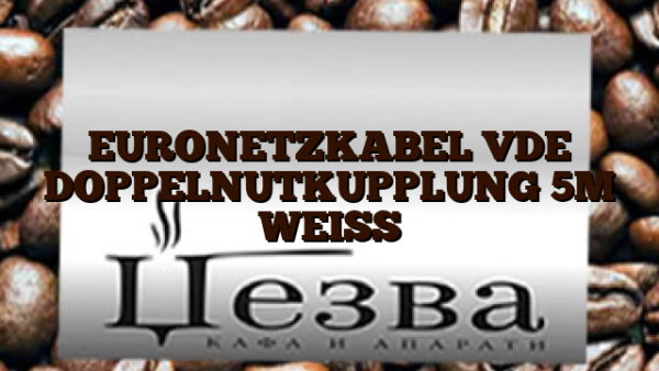 EURONETZKABEL VDE DOPPELNUTKUPPLUNG 5M WEISS