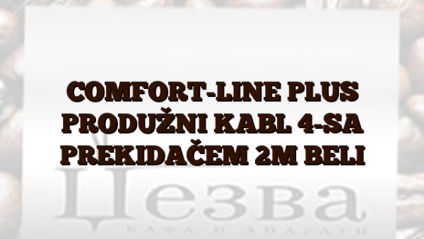 COMFORT-LINE PLUS  PRODUŽNI KABL 4-SA PREKIDAČEM 2M BELI