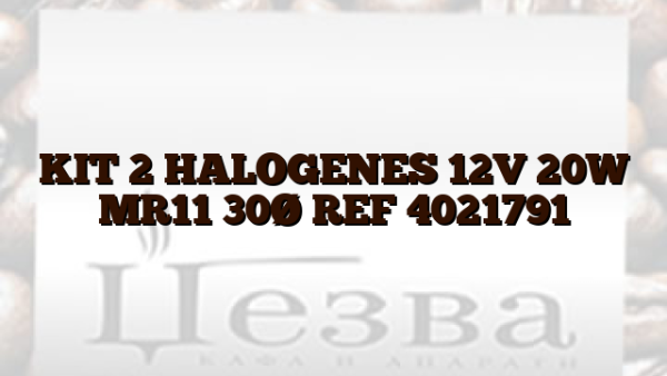 KIT 2 HALOGENES 12V 20W MR11 30Ø REF 4021791