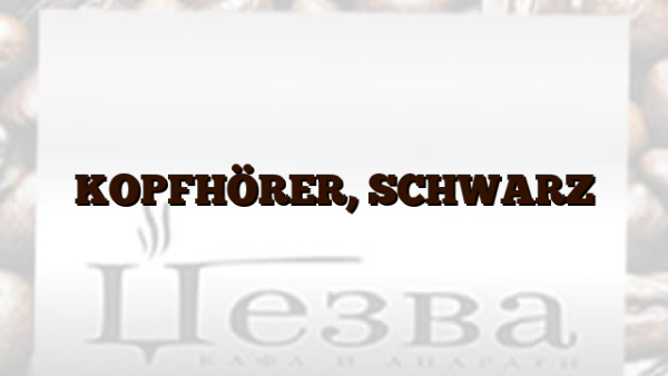 KOPFHÖRER,  SCHWARZ