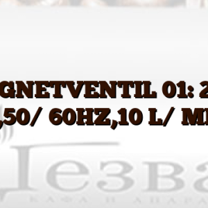 MAGNETVENTIL 01: 220/ 240V,50/ 60HZ,10 L/ MIN 02: