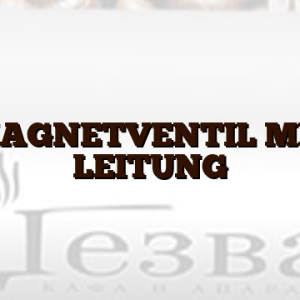 MAGNETVENTIL MIT LEITUNG