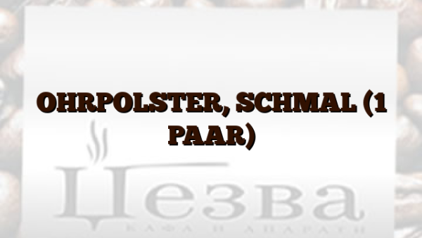 OHRPOLSTER,  SCHMAL (1 PAAR)