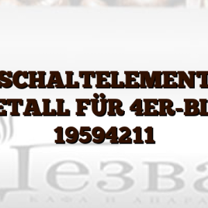 SCHALTELEMENT BIMETALL FÜR 4ER-BLOCK 19594211