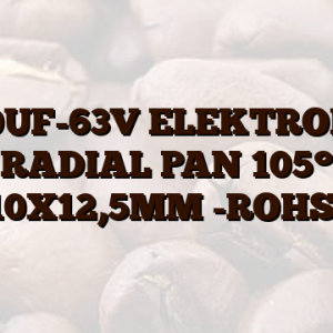 100UF-63V  ELEKTROLIT RADIAL PAN 105° 10X12,5MM -ROHS-