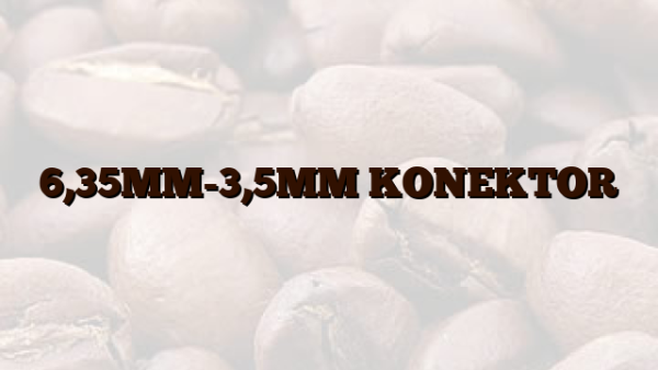6,35MM-3,5MM KONEKTOR