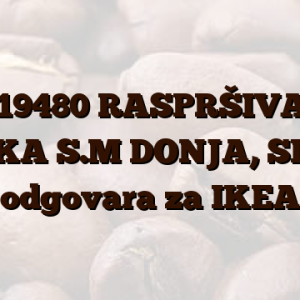 C00319480  RASPRŠIVAČKA RUKA S.M DONJA,  SIVA  odgovara za IKEA