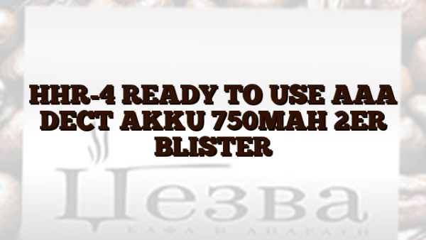 HHR-4  READY TO USE AAA DECT AKKU 750MAH 2ER BLISTER