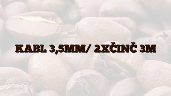 KABL 3,5MM/ 2XČINČ 3M