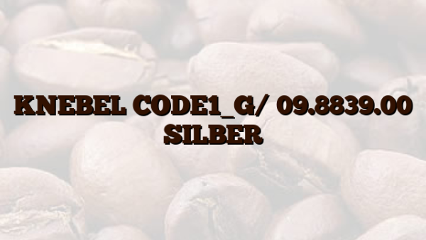 KNEBEL CODE1_G/ 09.8839.00 SILBER