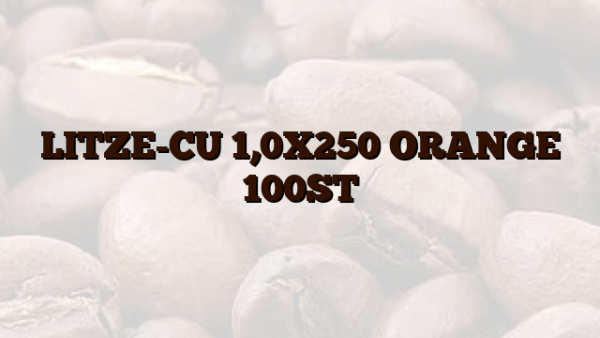 LITZE-CU 1,0X250 ORANGE 100ST
