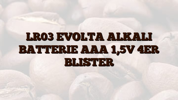 LR03  EVOLTA ALKALI BATTERIE AAA 1,5V 4ER BLISTER
