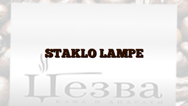 STAKLO LAMPE