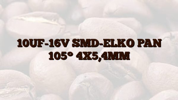 10UF-16V  SMD-ELKO PAN 105° 4X5,4MM