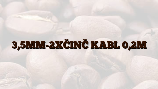 3,5MM-2XČINČ KABL 0,2M
