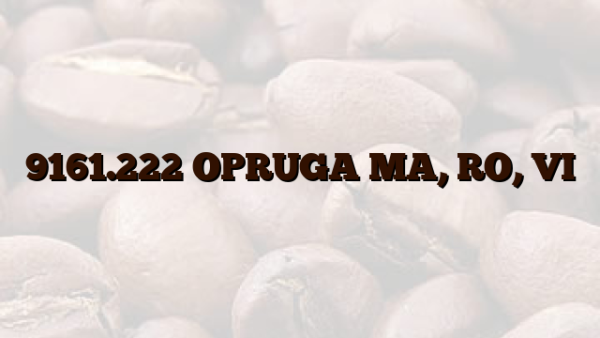 9161.222  OPRUGA MA,  RO,  VI