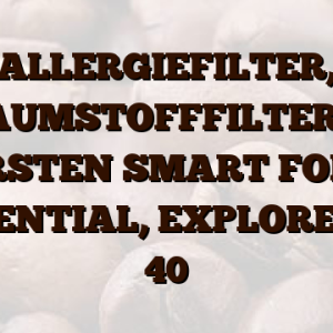 ALLERGIEFILTER,  SCHAUMSTOFFFILTER UND BÜRSTEN SMART FORCE ESSENTIAL,  EXPLORER 20    40