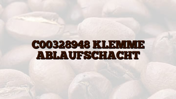 C00328948  KLEMME ABLAUFSCHACHT