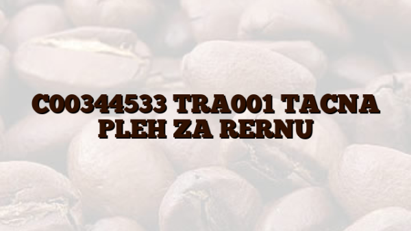 C00344533  TRA001 TACNA PLEH ZA RERNU