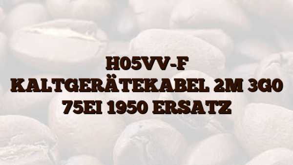 H05VV-F  KALTGERÄTEKABEL 2M 3G0 75EI 1950 ERSATZ
