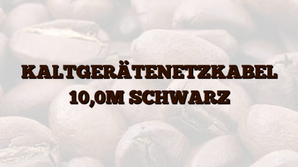 KALTGERÄTENETZKABEL 10,0M SCHWARZ