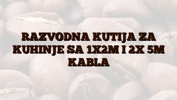 RAZVODNA KUTIJA ZA KUHINJE SA 1X2M I 2X 5M KABLA