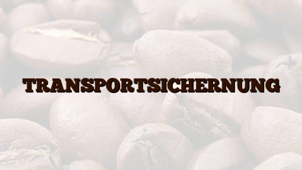 TRANSPORTSICHERNUNG