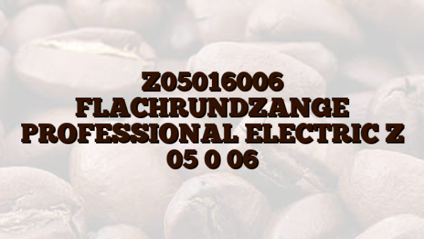 Z05016006  FLACHRUNDZANGE PROFESSIONAL ELECTRIC Z 05 0 06