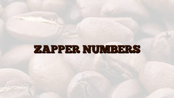 ZAPPER NUMBERS