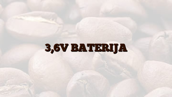 3,6V BATERIJA