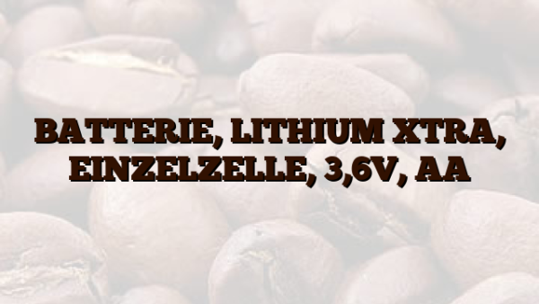BATTERIE,  LITHIUM XTRA,  EINZELZELLE,  3,6V,  AA