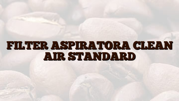 FILTER ASPIRATORA CLEAN AIR STANDARD