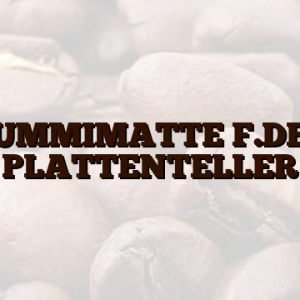 GUMMIMATTE F.DEN PLATTENTELLER