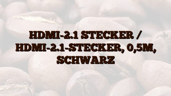 HDMI-2.1 STECKER /  HDMI-2.1-STECKER,  0,5M,  SCHWARZ