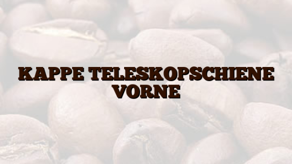KAPPE TELESKOPSCHIENE VORNE