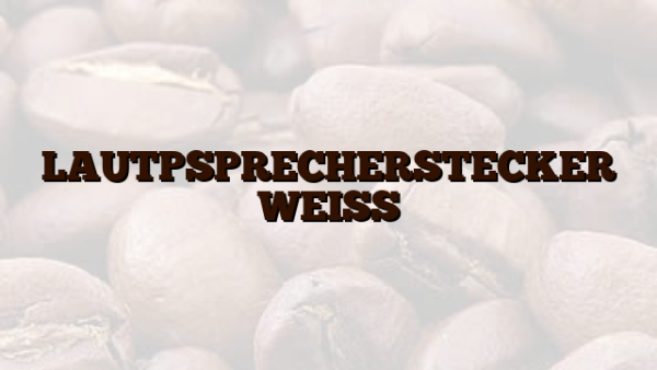 LAUTPSPRECHERSTECKER WEISS