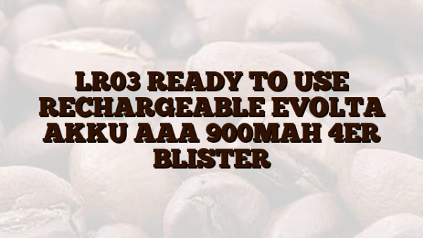 LR03  READY TO USE RECHARGEABLE EVOLTA AKKU AAA 900MAH 4ER BLISTER