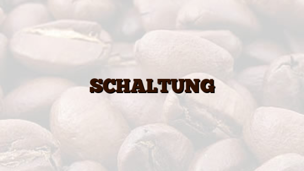 SCHALTUNG