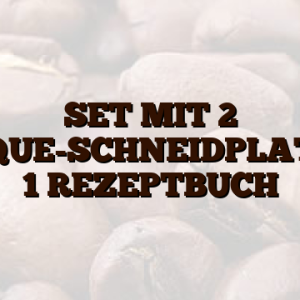 SET MIT 2 CROQUE-SCHNEIDPLATTEN    1 REZEPTBUCH