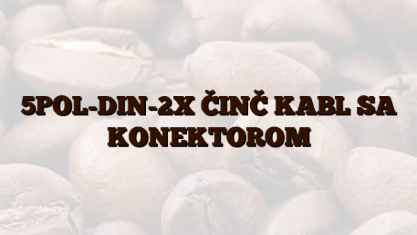 5POL-DIN-2X ČINČ KABL SA KONEKTOROM