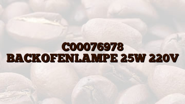 C00076978  BACKOFENLAMPE 25W 220V