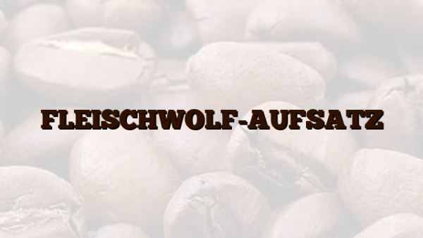 FLEISCHWOLF-AUFSATZ