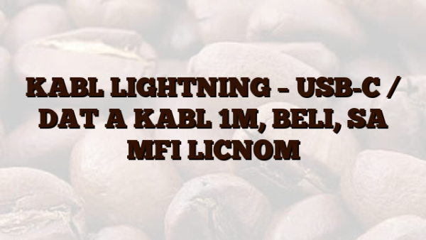 KABL LIGHTNING – USB-C / DAT A KABL 1M,  BELI,  SA MFI LICNOM
