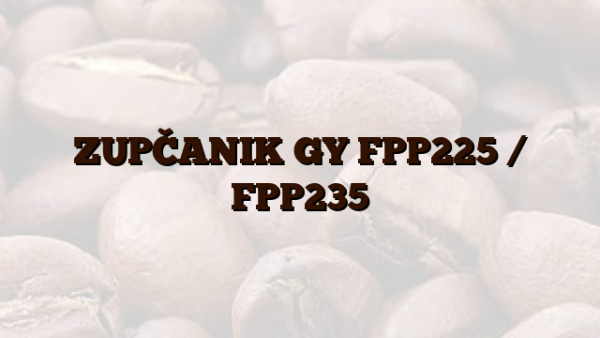 ZUPČANIK GY FPP225 /  FPP235