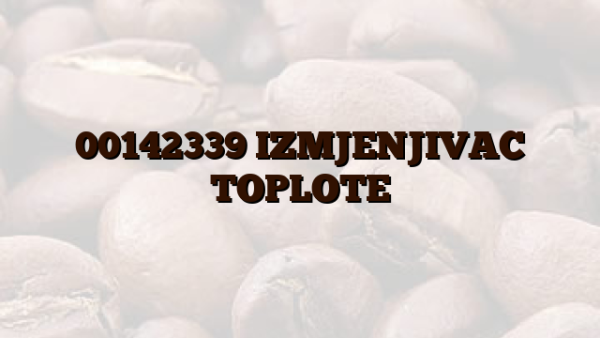 00142339 IZMJENJIVAC TOPLOTE