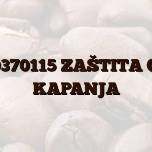 09370115 ZAŠTITA OD KAPANJA