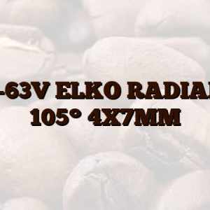 1,0UF-63V  ELKO RADIAL NCC 105° 4X7MM