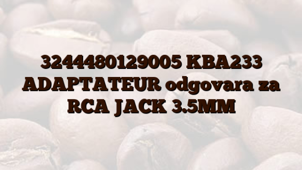 3244480129005 KBA233 ADAPTATEUR odgovara za RCA  JACK 3.5MM