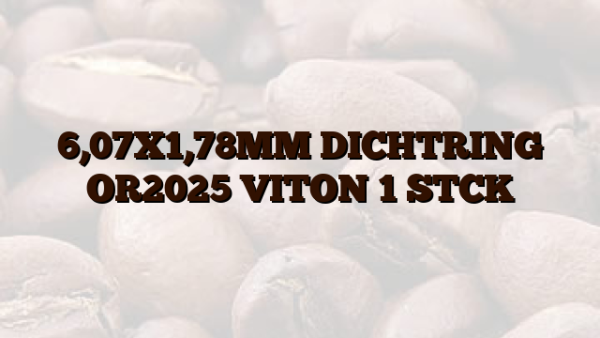 6,07X1,78MM DICHTRING OR2025 VITON 1 STCK